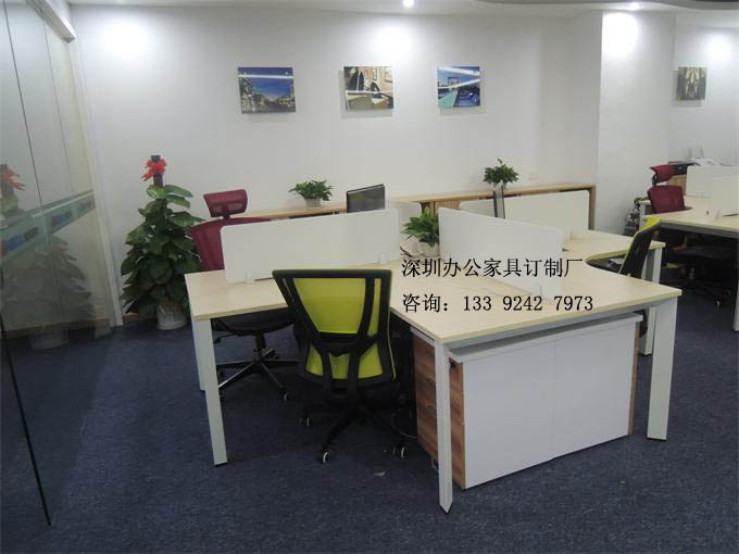 4人位連體辦公屏風卡位 4人位連體辦公屏風卡位