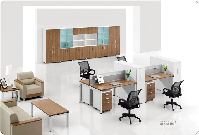 簡易型開放區(qū)辦公家具擺放示例圖 簡易型開放區(qū)辦公家具擺放示例圖