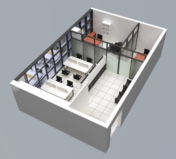 辦公室家具花費(fèi)4萬塊的擺放效果圖, 辦公室家具花費(fèi)4萬塊的擺放效果圖,